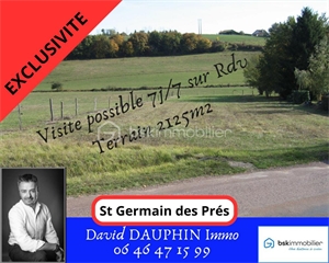 terrain a batir à la vente -   45220  SAINT GERMAIN DES PRES, surface 2125 m2 vente terrain a batir - UBI454729772